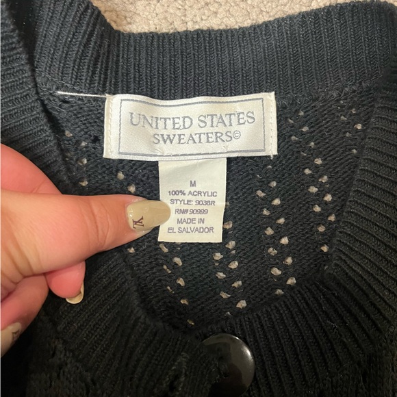 United States black mesh sweater - Picture 12 of 12